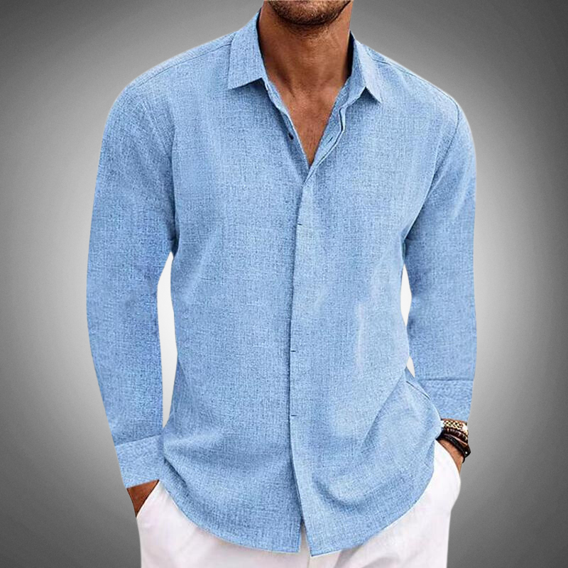Klassisches Button-Down Hemd Für Herren