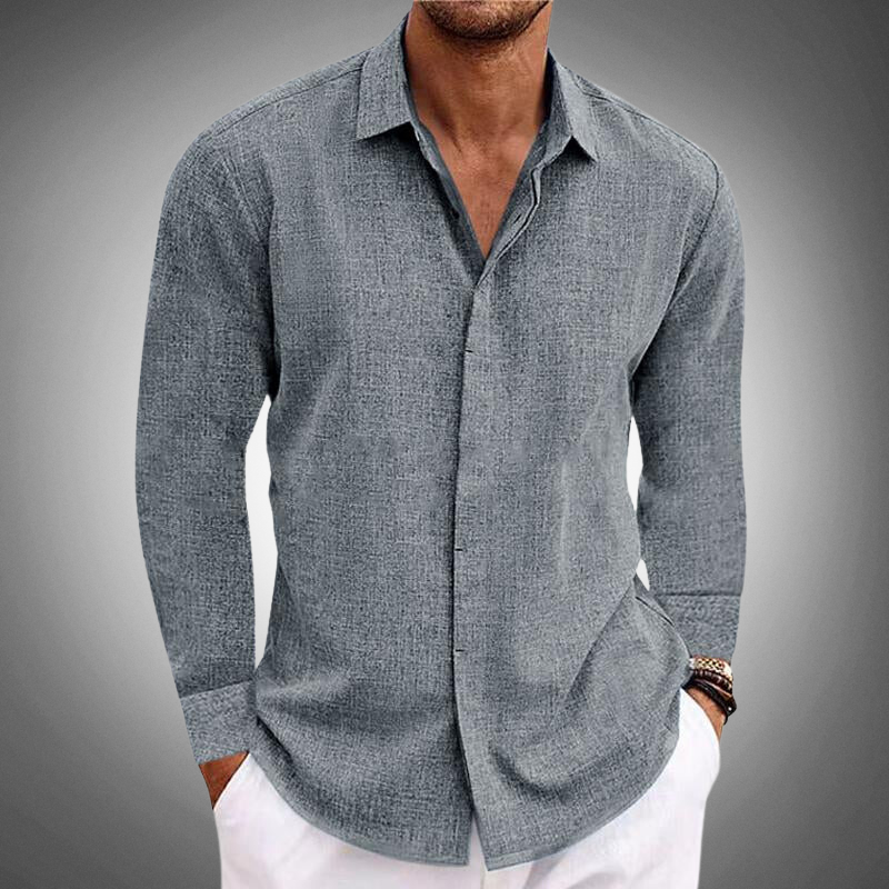 Klassisches Button-Down Hemd Für Herren