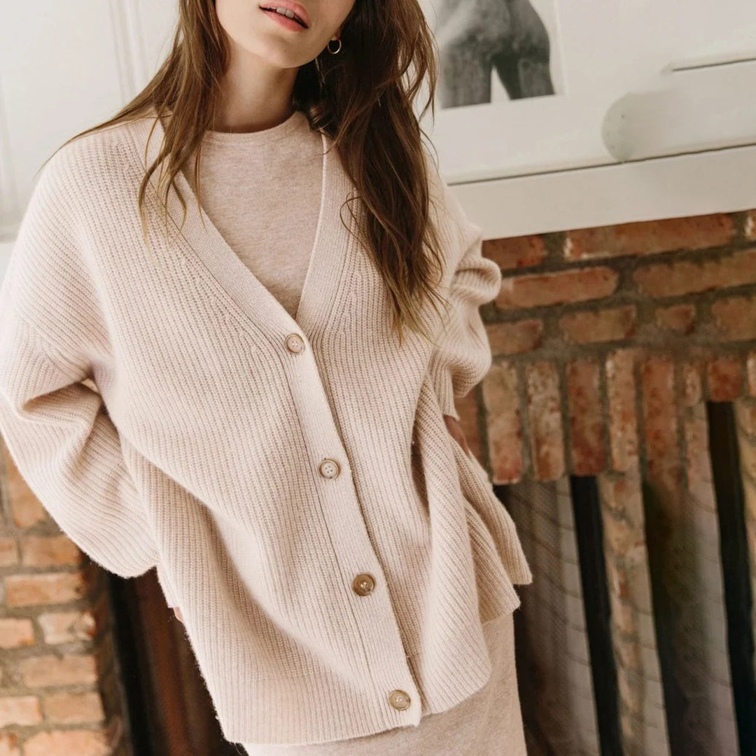Damen Oversized Strickjacke - Weich und Luxuriös