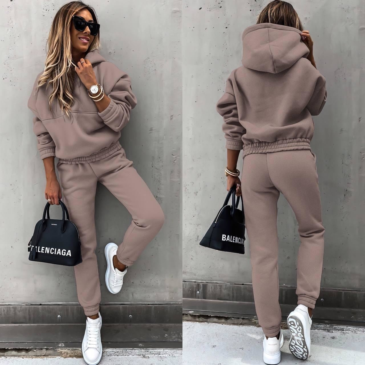 Damen Eleganter Trainingsanzug-Set - Weiche & Bequeme Homewear
