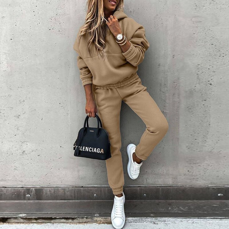 Damen Eleganter Trainingsanzug-Set - Weiche & Bequeme Homewear