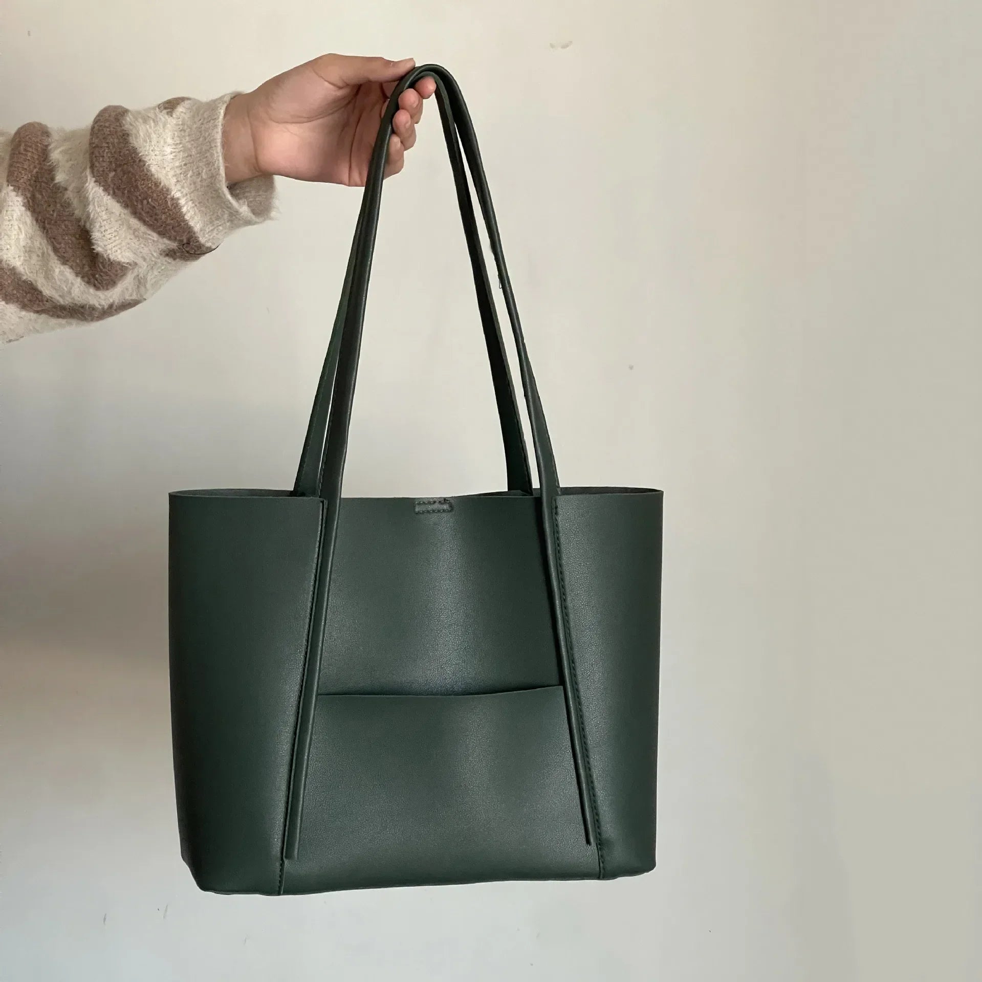 Lässige Damen Leder Tote Bag – Stilvoll und Geräumig