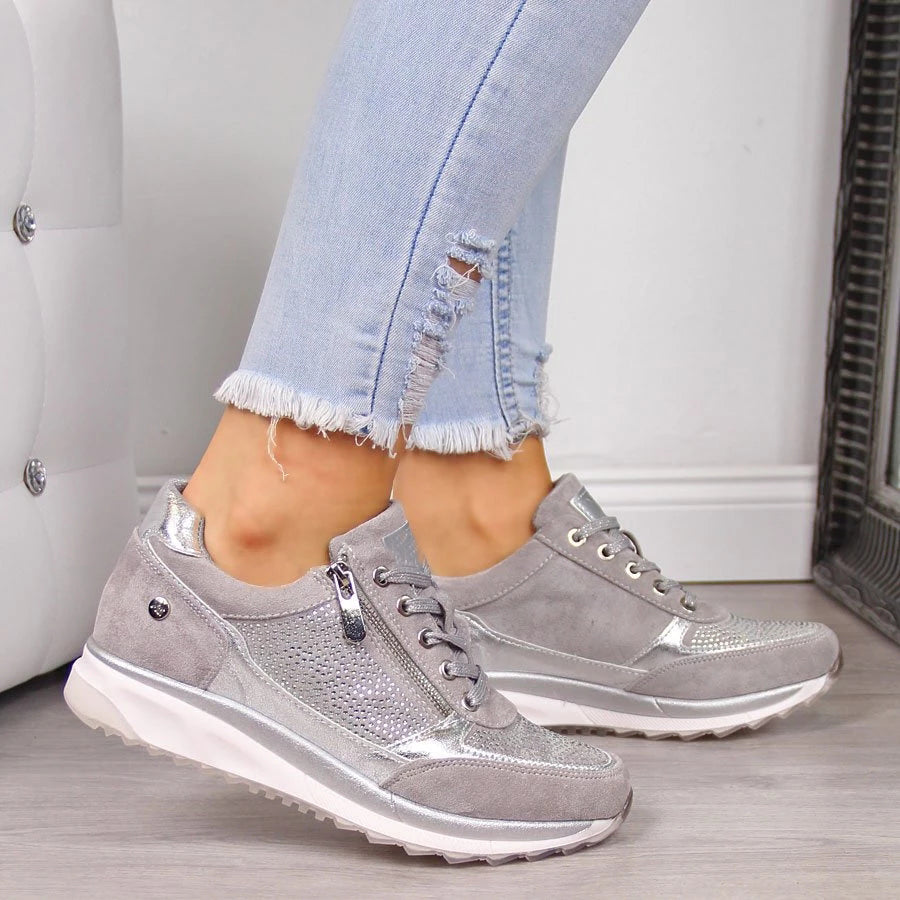 Bequem und Stylisch Orthopädische Reißverschluss Sneakers für Damen