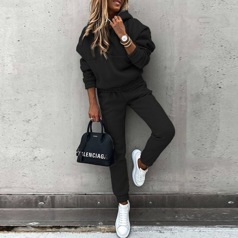 Damen Eleganter Trainingsanzug-Set - Weiche & Bequeme Homewear