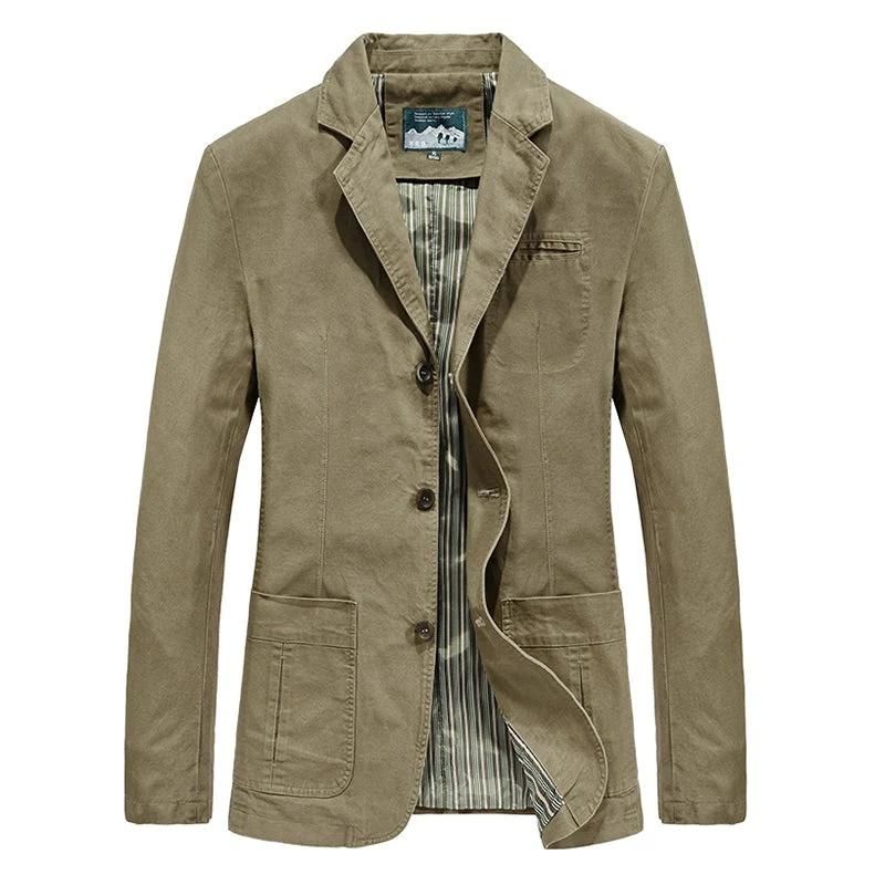 Herren Blazer Jacke - Einreihig mit Reverskragen