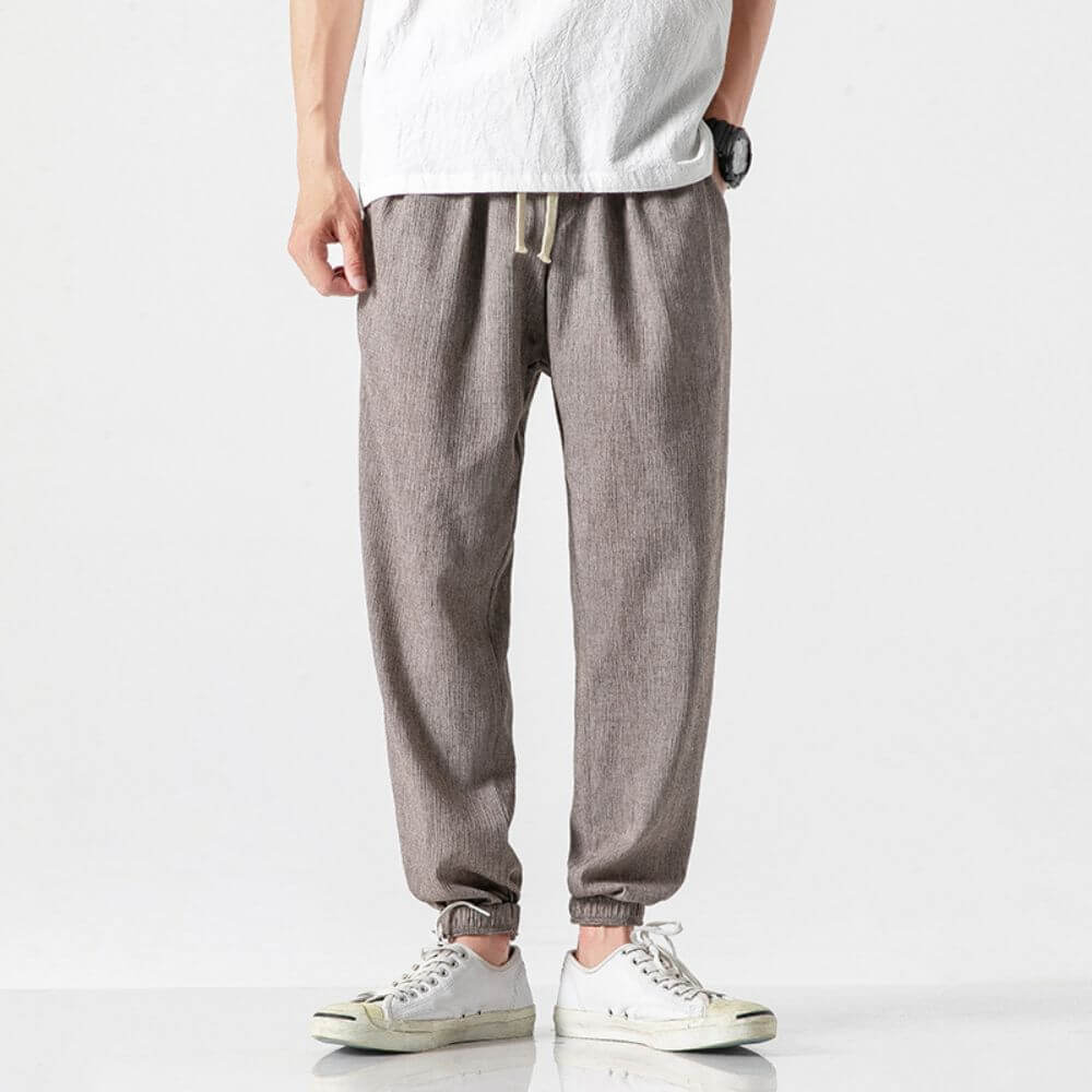 Leichte Atmungsaktive Leinenmischung-Hose für Herren