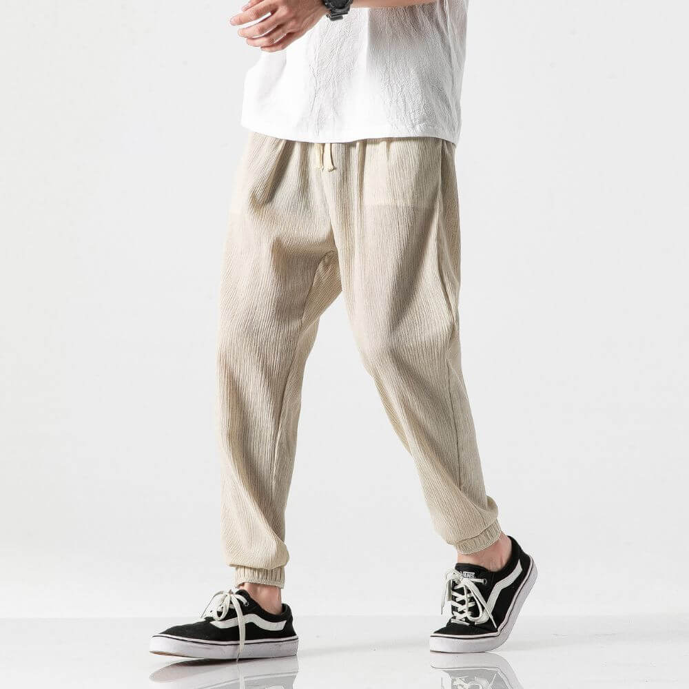 Leichte Atmungsaktive Leinenmischung-Hose für Herren