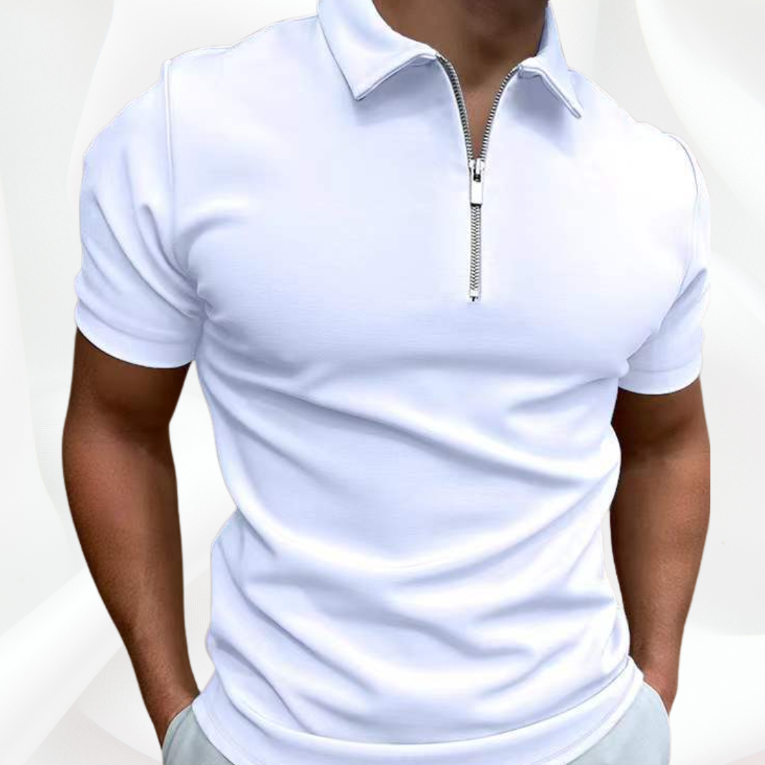 Stylisches und Bequemes Zip-Up Polo Shirt für Herren