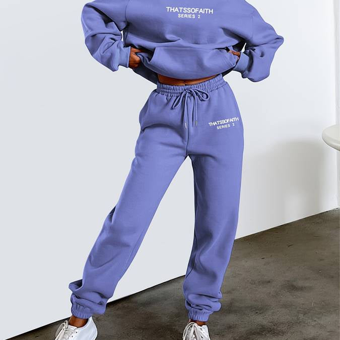 Damen Zweiteiliger Trainingsanzug - Hoodie & Jogger