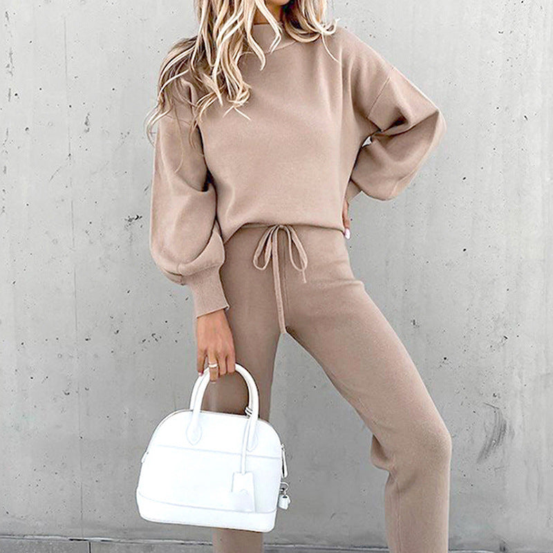 Damen Zweiteiliges Loungewear Set - Pullover & Jogger