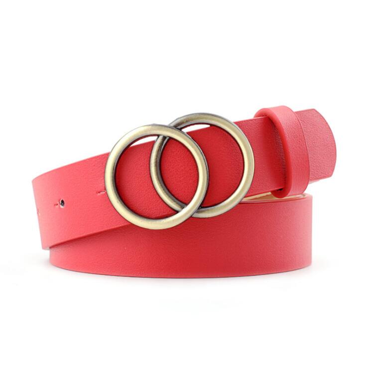 Stilvoller O-Ring Veganer Ledergürtel Für Damen