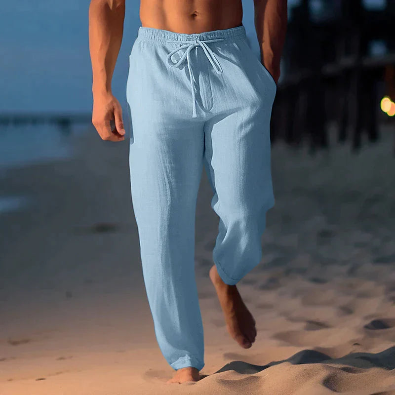 Elegante und Bequeme Leinenhose für Herren