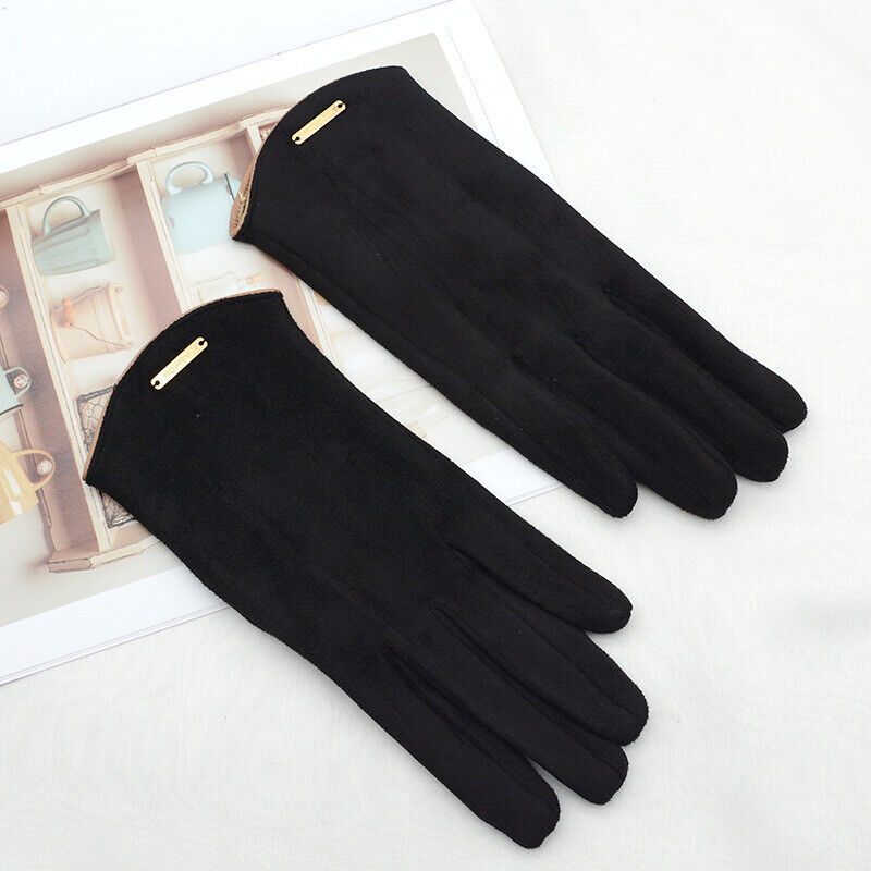 Damen Touchscreen-Winterhandschuhe - Geschmeidiges Finish mit Metall-Akzent