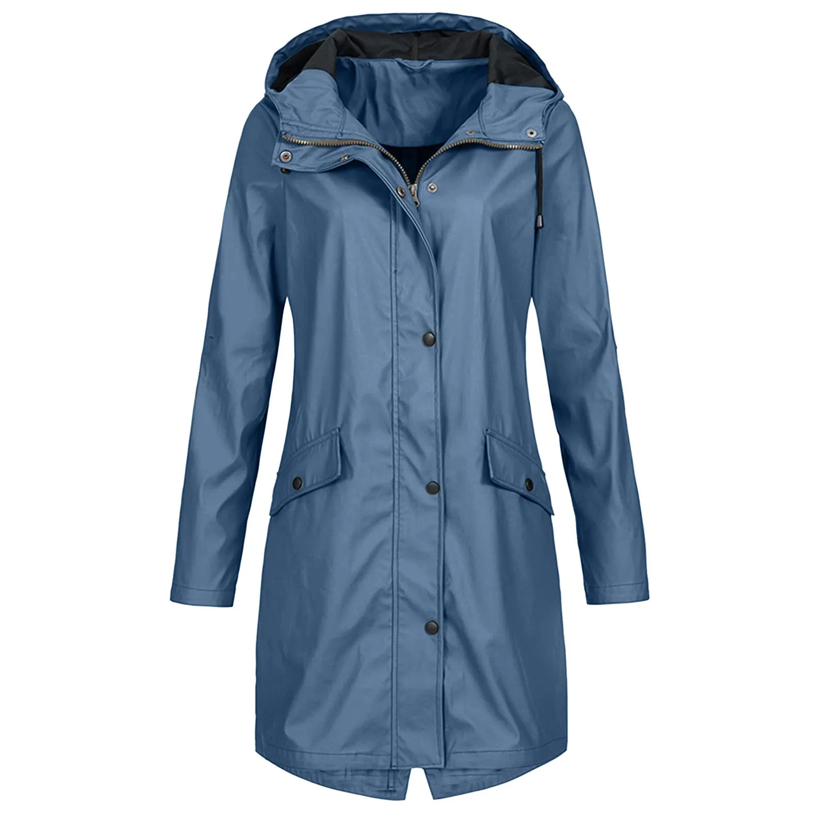 Damen Lässige Wasserdichte Jacke - Kapuzenoberbekleidung