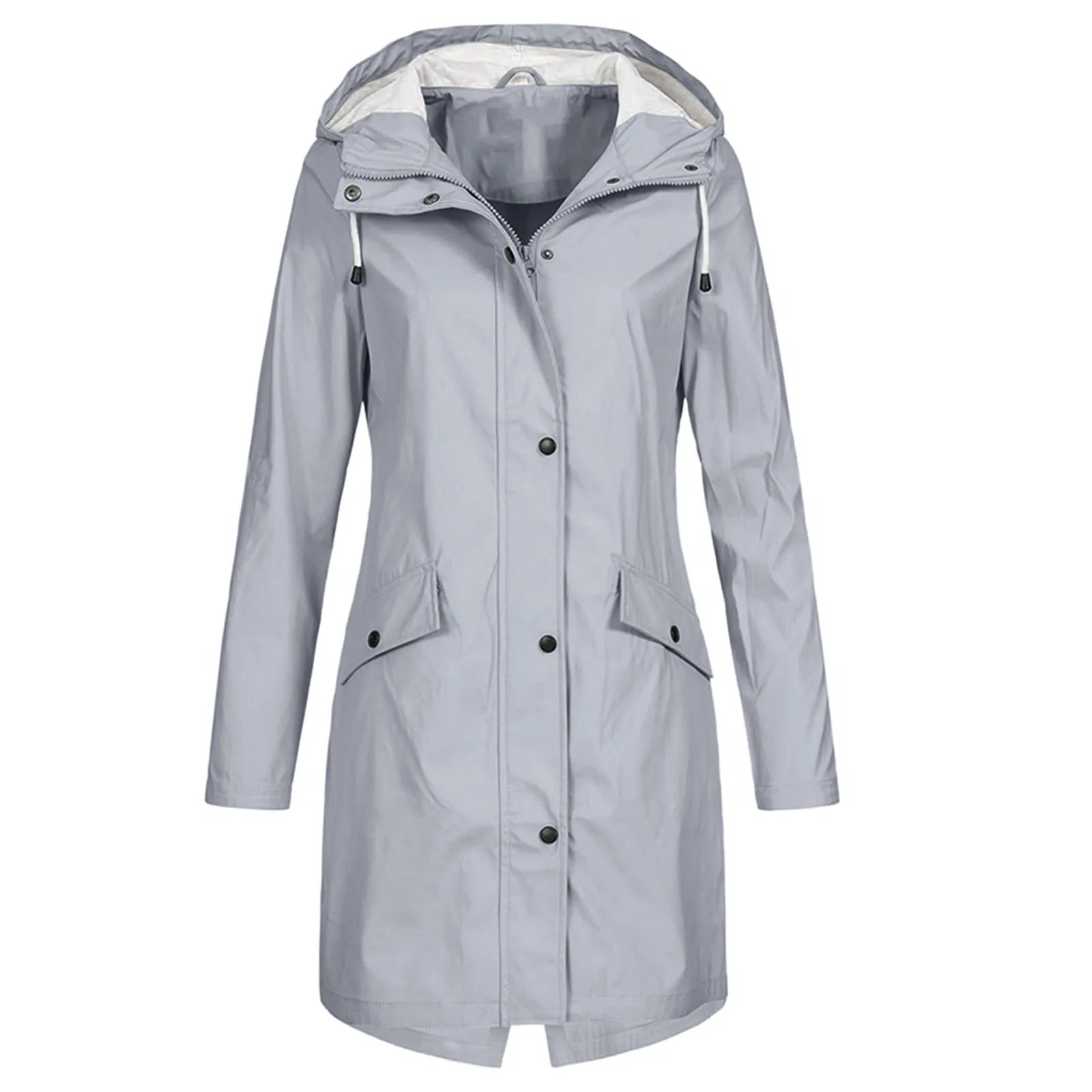 Damen Lässige Wasserdichte Jacke - Kapuzenoberbekleidung