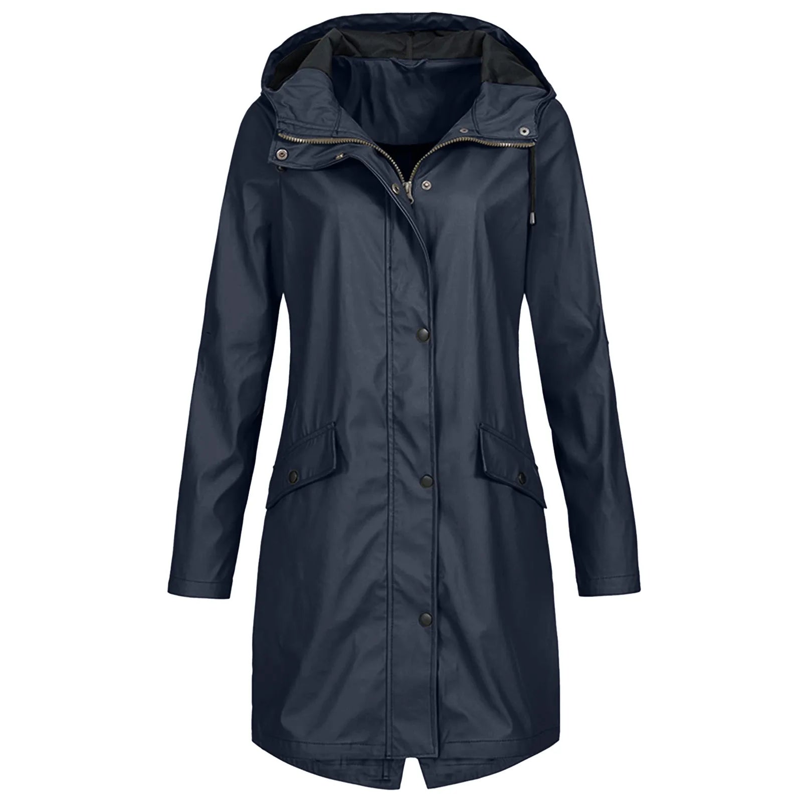 Damen Lässige Wasserdichte Jacke - Kapuzenoberbekleidung