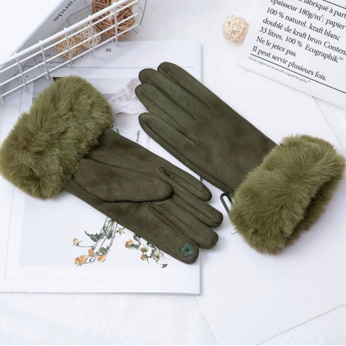 Damen Geschmeidige Winterhandschuhe - Weiche Stulpen & Touchscreen-Kompatibel