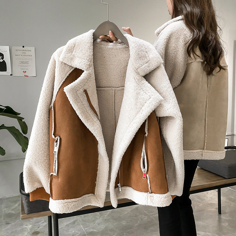 Damen Oversize-Winterjacke - Warm Gefüttert & Klassische Töne