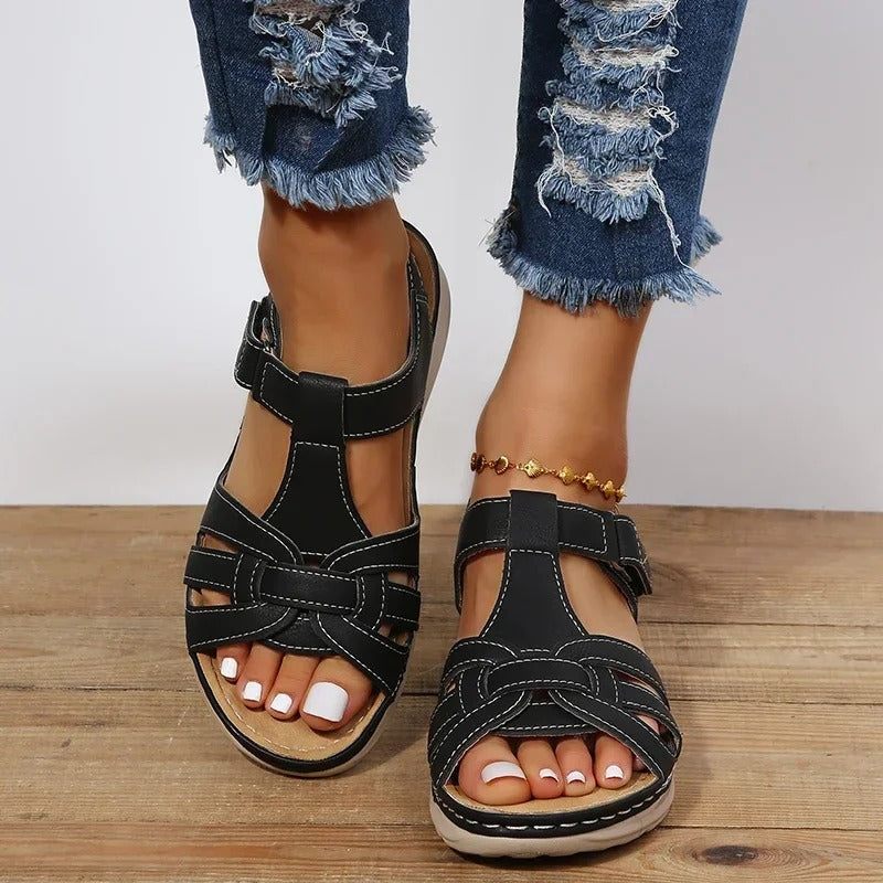 Stützende Gepolsterte Orthopädische Slingback-Sandalen für Damen