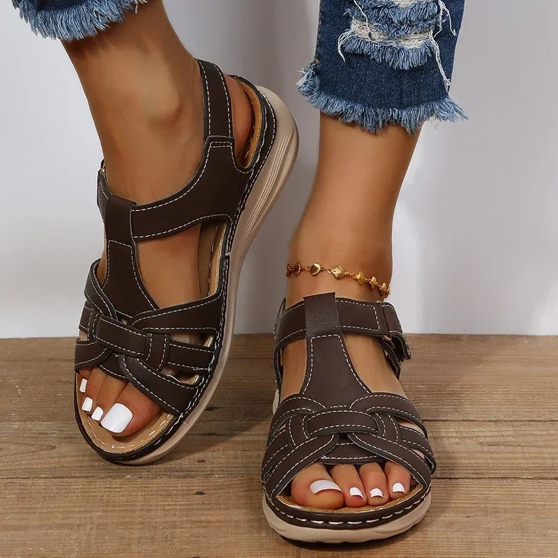 Stützende Gepolsterte Orthopädische Slingback-Sandalen für Damen