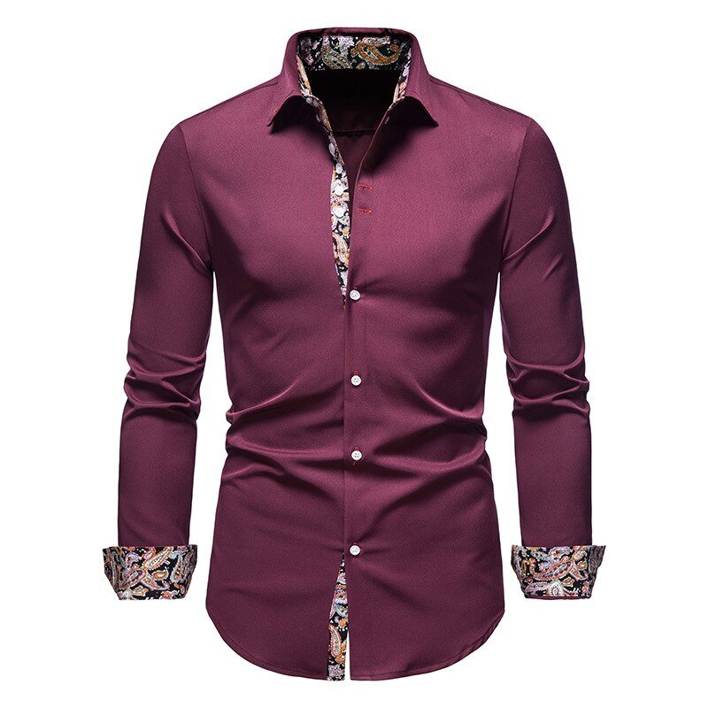 Herren Slim Fit Hemd - Mit Knopfleiste und Klassischem Kragen