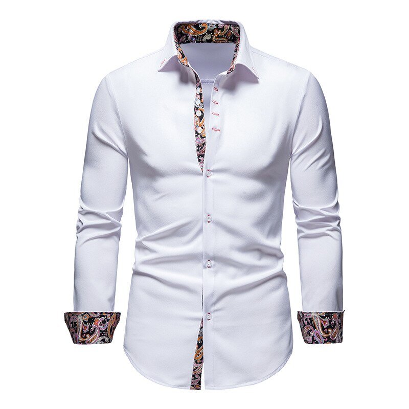 Herren Slim Fit Hemd - Mit Knopfleiste und Klassischem Kragen