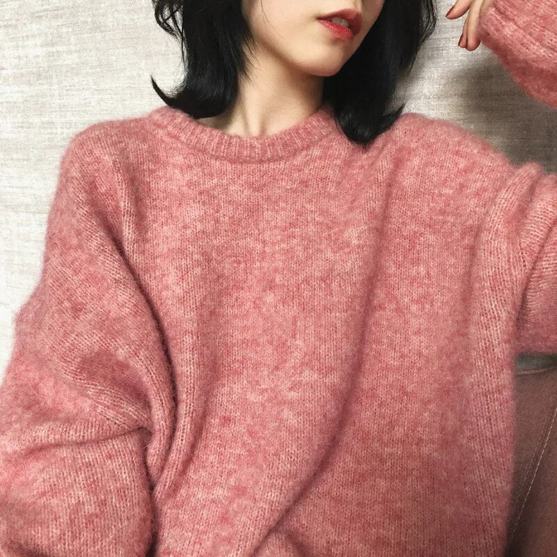 Damen Oversized Strickpullover - Weiche Textur & Entspannte Passform
