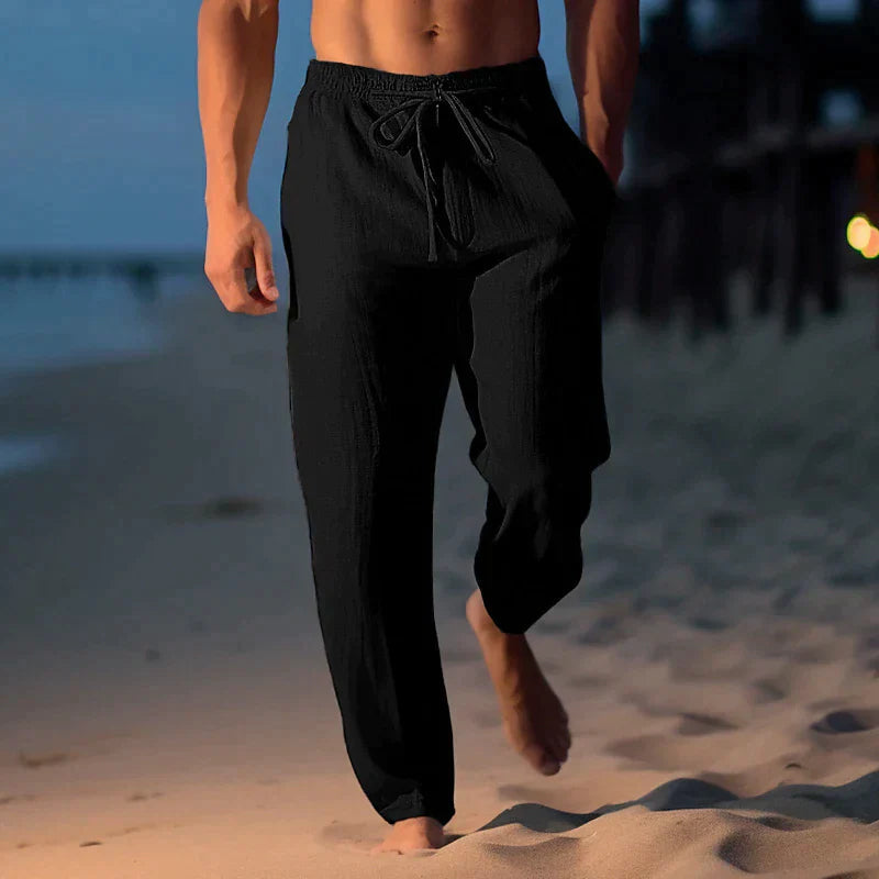 Elegante und Bequeme Leinenhose für Herren