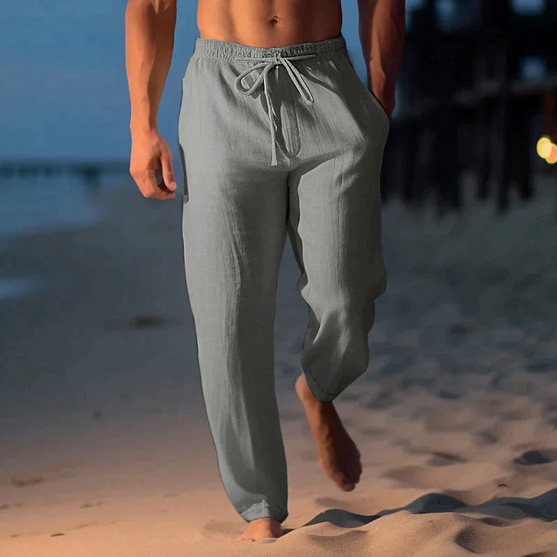 Elegante und Bequeme Leinenhose für Herren