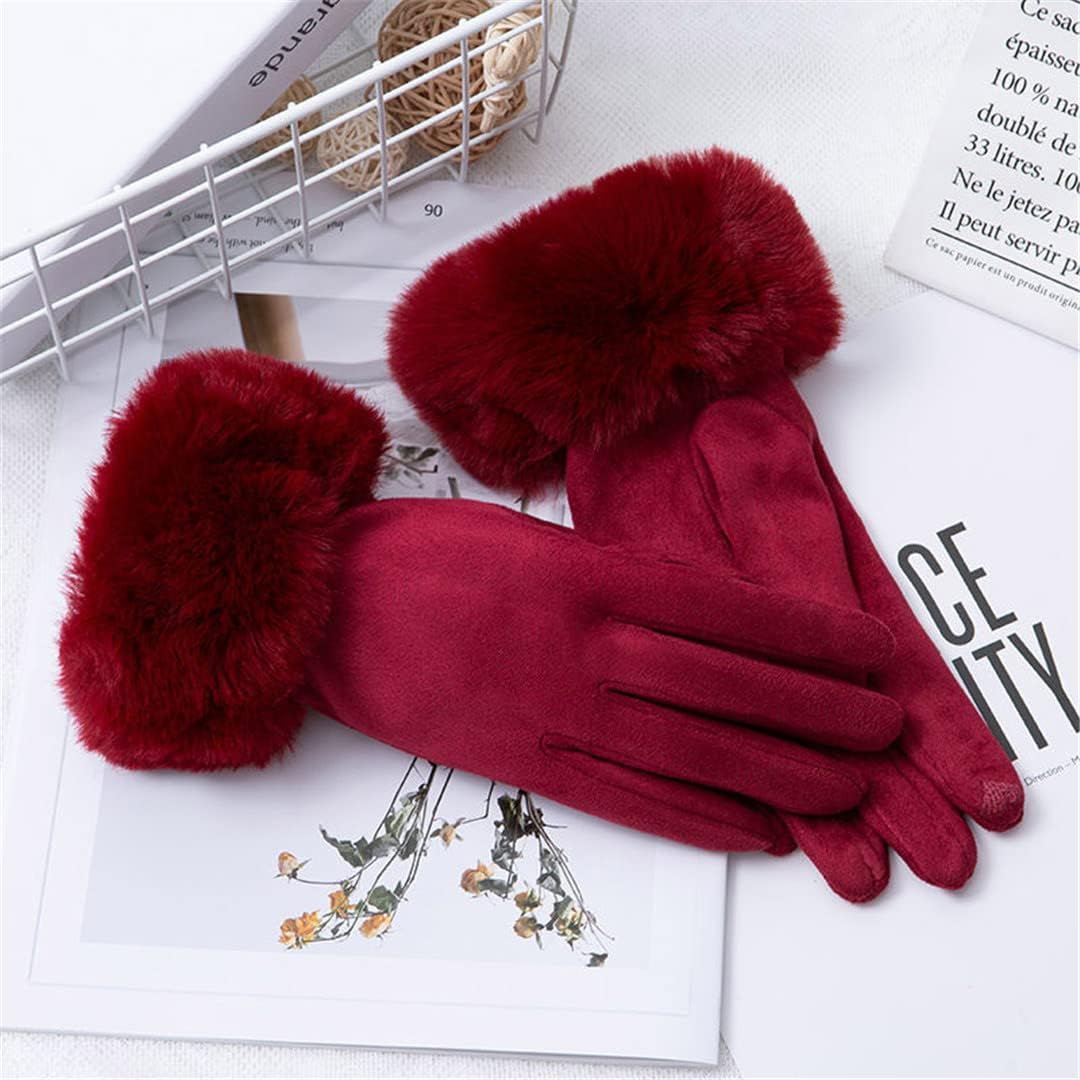 Damen Geschmeidige Winterhandschuhe - Weiche Stulpen & Touchscreen-Kompatibel